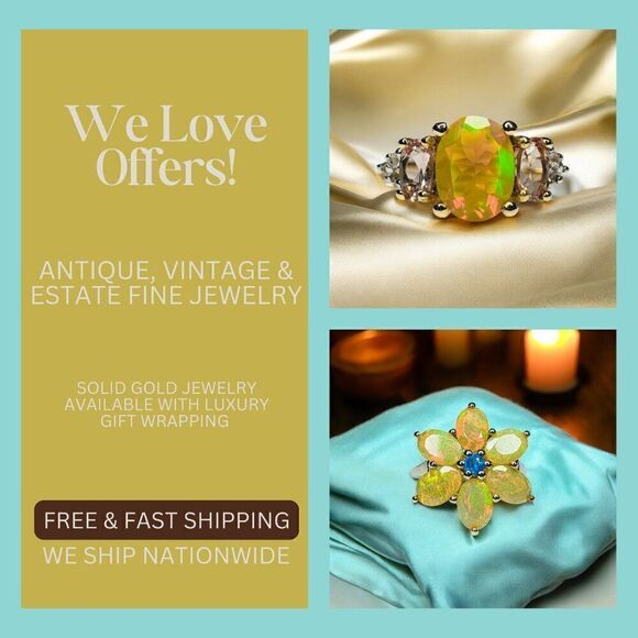 Vintage Estate & Antique Fine Jewelry Sale! Solid Gold 10k 14k 18k Fast Shipping - Picture 2 of 2